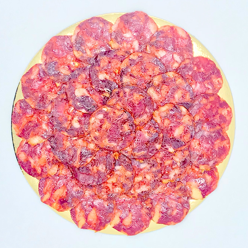 Plakjes Droge worsten - Chorizo 100% Iberico Bellota - Pata Negra - Juan Pedro Domecq - Spanje - Jabugo Online bestellen webshop