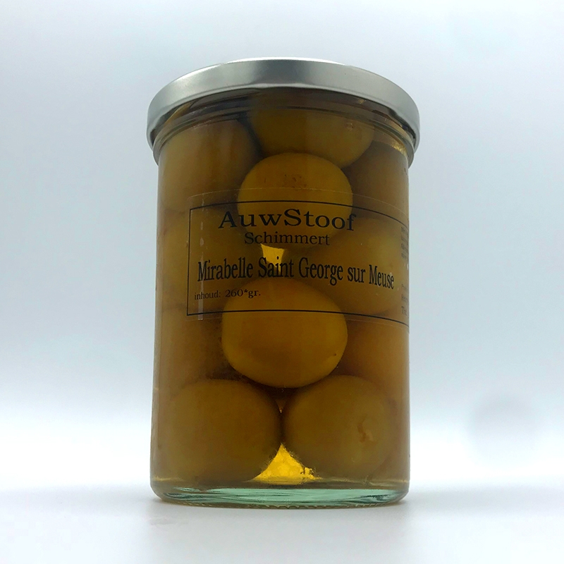 Condimenten tafelganituren tafelzuur Auwstoof Mirabelle saint George sur Meuse