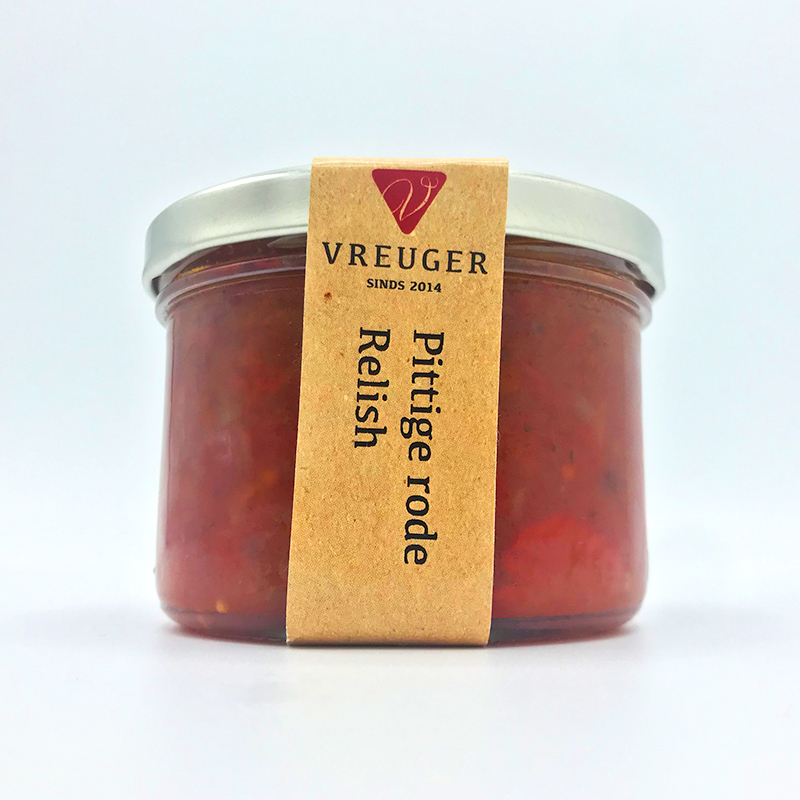 Condimenten tafelganituren tafelzuur Vreuger Pittige rode relish