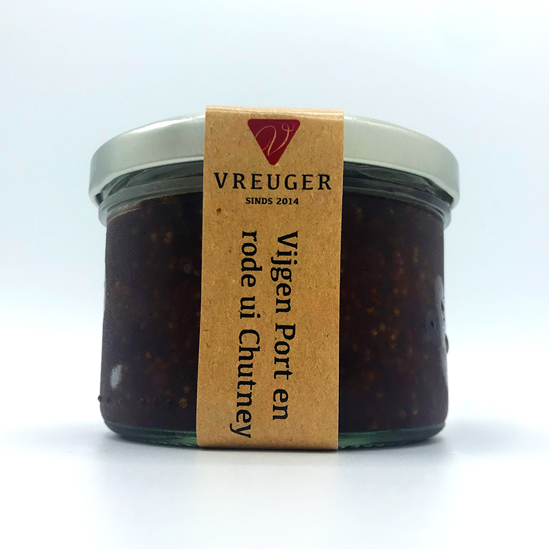 Condimenten tafelganituren tafelzuur Vreuger Vijgen port Uien chutney Uienchutney